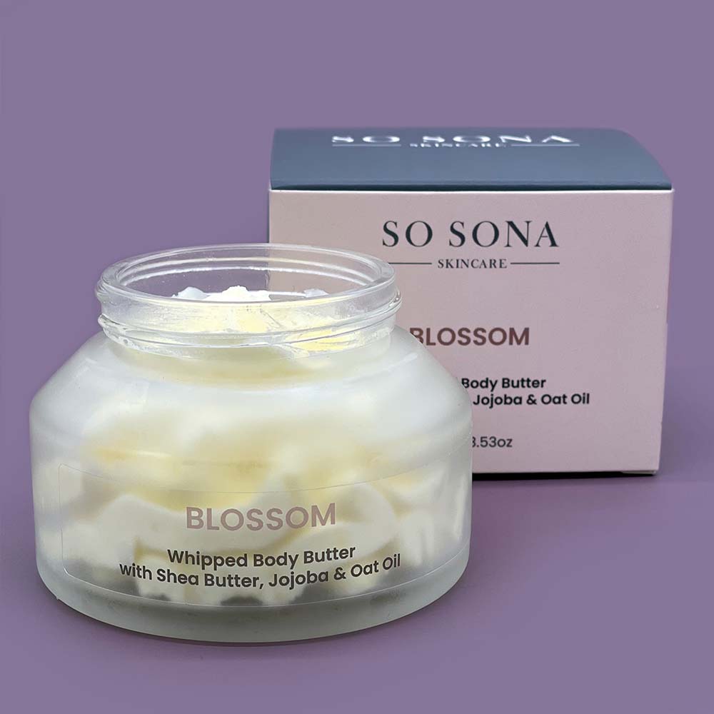 Blossom body butter with packaging