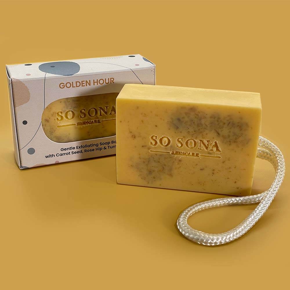 body soap bar golden hour